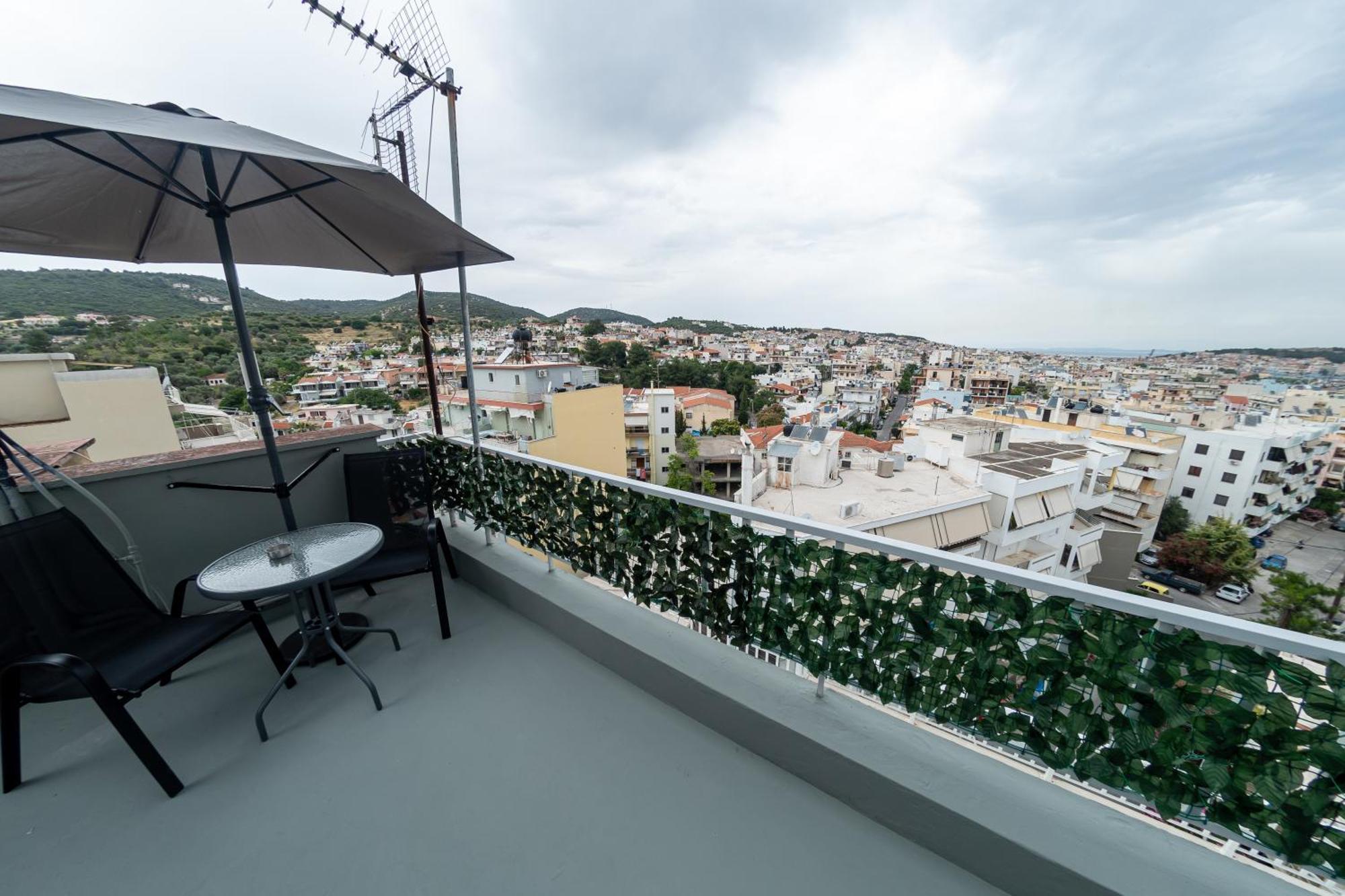 Loft Life Studio, With 360 View Of Mytilene Apartamento Exterior foto