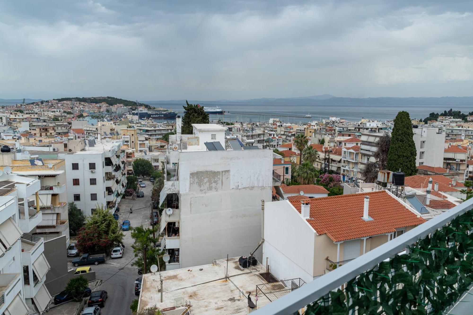 Loft Life Studio, With 360 View Of Mytilene Apartamento Exterior foto